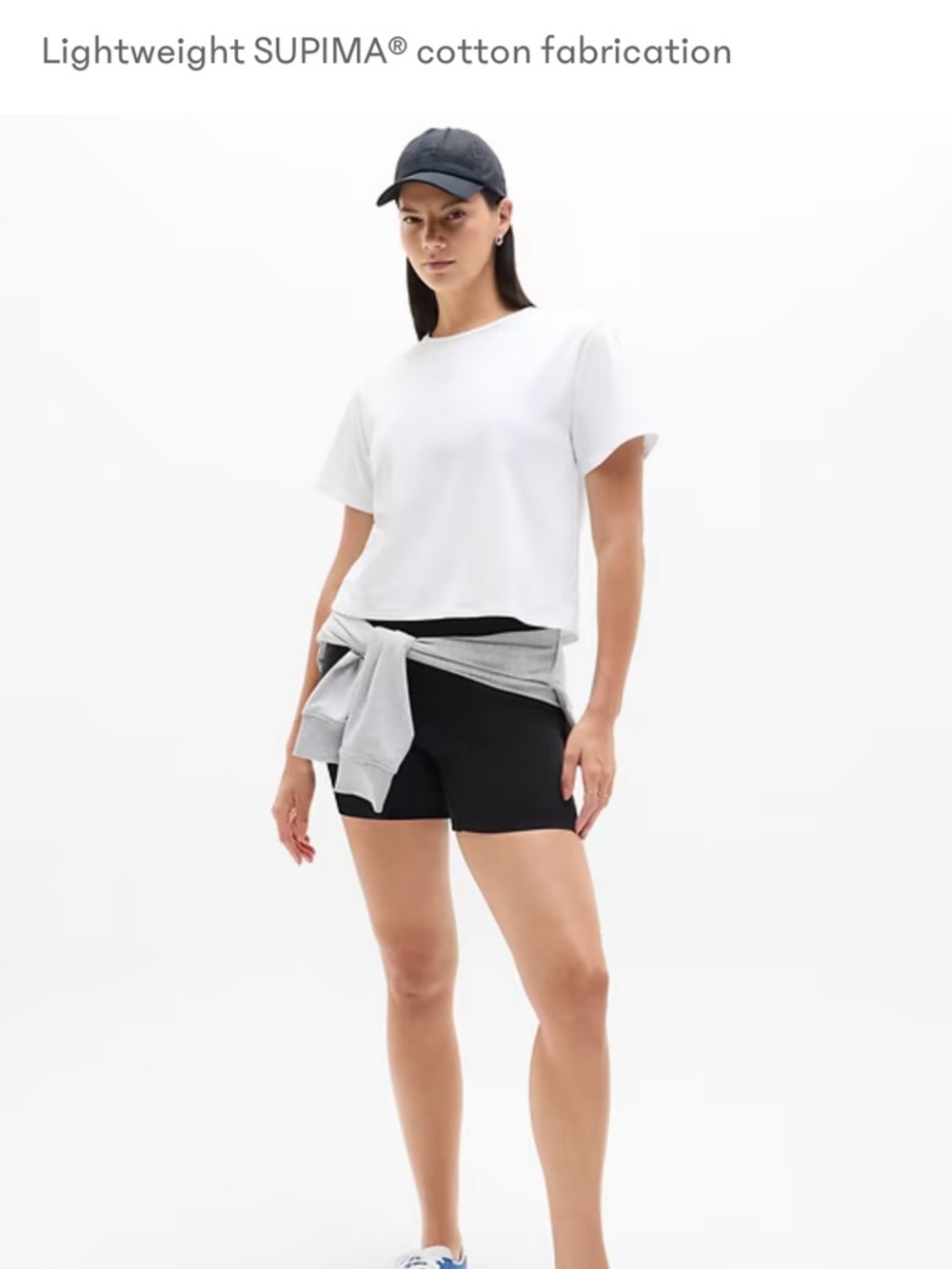 Athleta White Essential Cropped Tee - Picture 6 of 9